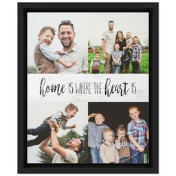 8x10 Photo Canvas With Floating Frame with Home Is design