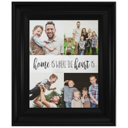 8x10 Photo Canvas With Classic Frame with Home Is design