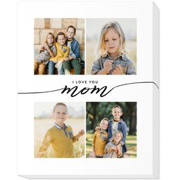 11x14 Photo Canvas with I Love You Mom design