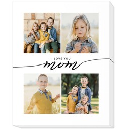16x20 Photo Canvas with I Love You Mom design