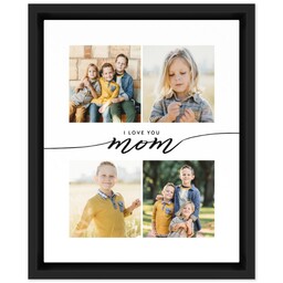 8x10 Photo Canvas With Floating Frame with I Love You Mom design