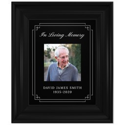 8x10 Photo Canvas With Classic Frame with In Loving Memory design