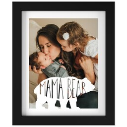 8x10 Photo Canvas With Contemporary Frame with Mama Bear design
