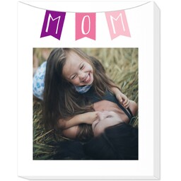 16x20 Photo Canvas with Mom Banner design