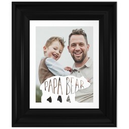 8x10 Photo Canvas With Classic Frame with Papa Bear design