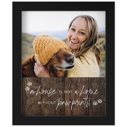 8x10 Photo Canvas With Contemporary Frame with Paw Prints design