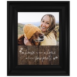 8x10 Photo Canvas With Classic Frame with Paw Prints design