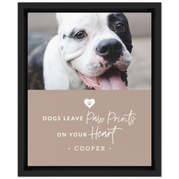 8x10 Photo Canvas With Floating Frame with Pet Sympathy design