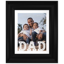 8x10 Photo Canvas With Classic Frame with Retro Dad design