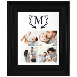 8x10 Photo Canvas With Classic Frame with Rustic Monogram design