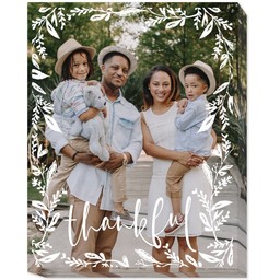 16x20 Photo Canvas with Thankful design