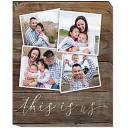 11x14 Photo Canvas with This is Us design