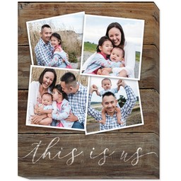 16x20 Photo Canvas with This is Us design