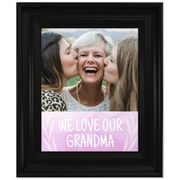 8x10 Photo Canvas With Classic Frame with Watercolor Grandma design
