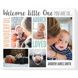 11x14 Photo Canvas with Promises to Live By design