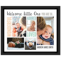 8x10 Photo Canvas With Floating Frame with Promises to Live By design