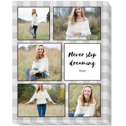 16x20 Photo Canvas with Never Stop Dreaming design