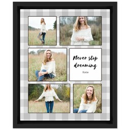 8x10 Photo Canvas With Floating Frame with Never Stop Dreaming design