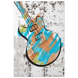 20x30 Gallery Wrap Photo Canvas with Brushed Guitar design