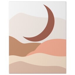 11x14 Gallery Wrap Photo Canvas with Desert Moon design