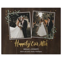 11x14 Gallery Wrap Photo Canvas with Happily Ever After design