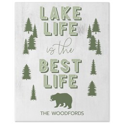 11x14 Gallery Wrap Photo Canvas with Lake Life design