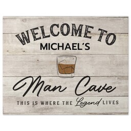 11x14 Gallery Wrap Photo Canvas with Man Cave design