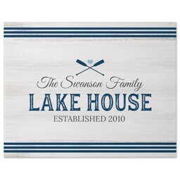11x14 Gallery Wrap Photo Canvas with Rustic Lake design