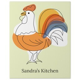 11x14 Gallery Wrap Photo Canvas with Sassy Rooster design