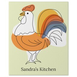 8x10 Gallery Wrap Photo Canvas with Sassy Rooster design