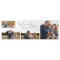 12x36 Gallery Wrap Photo Canvas with Scripted Family design