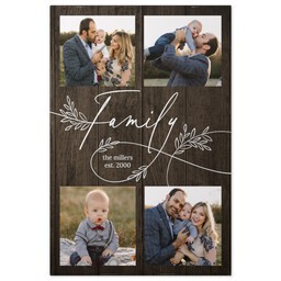 16x24 Gallery Wrap Photo Canvas with Scripted Family design