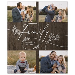 20x24 Gallery Wrap Photo Canvas with Scripted Family design