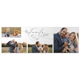 20x60 Gallery Wrap Photo Canvas with Scripted Family design