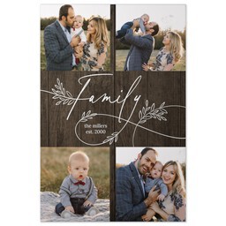 24x36 Gallery Wrap Photo Canvas with Scripted Family design