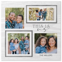 12x12 Gallery Wrap Photo Canvas with This is us design