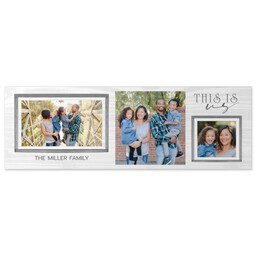 12x36 Gallery Wrap Photo Canvas with This is us design