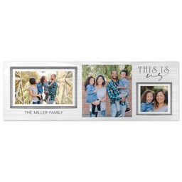 20x60 Gallery Wrap Photo Canvas with This is us design