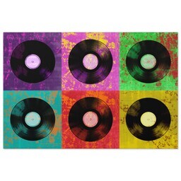 20x30 Gallery Wrap Photo Canvas with Vinyl Colors design