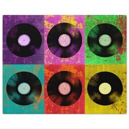 8x10 Gallery Wrap Photo Canvas with Vinyl Colors design