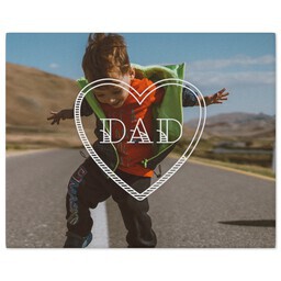 8x10 Gallery Wrap Photo Canvas with Dad's Good Looks design