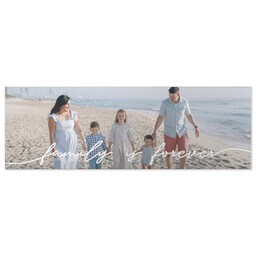 20x60 Gallery Wrap Photo Canvas with Family Photo Wall design