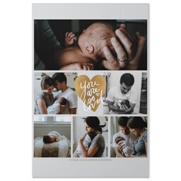 16x24 Gallery Wrap Photo Canvas with Heart's Full to Bursting design