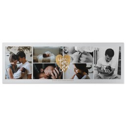 20x60 Gallery Wrap Photo Canvas with Heart's Full to Bursting design