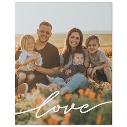 11x14 Gallery Wrap Photo Canvas with Love Speaks Loudly design
