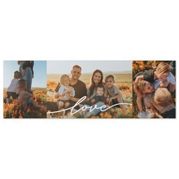 12x36 Gallery Wrap Photo Canvas with Love Speaks Loudly design