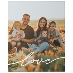 16x20 Gallery Wrap Photo Canvas with Love Speaks Loudly design