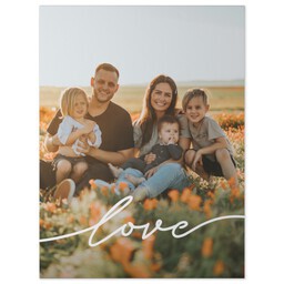 30x40 Gallery Wrap Photo Canvas with Love Speaks Loudly design