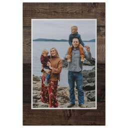 16x24 Gallery Wrap Photo Canvas with Rustic Wooden Planks design