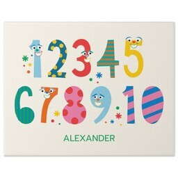 11x14 Gallery Wrap Photo Canvas with Colorful Counting design